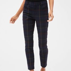 Gap Signature Slim Ankle Pants Plaid